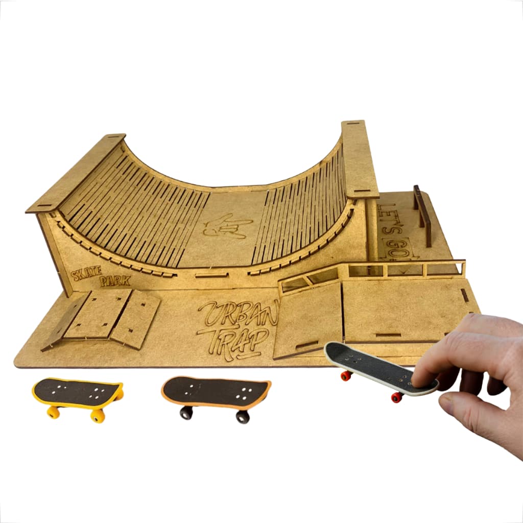 Pista de Skate de Dedo Tech Deck  Ralf Completo 39x26cm MDF CRU