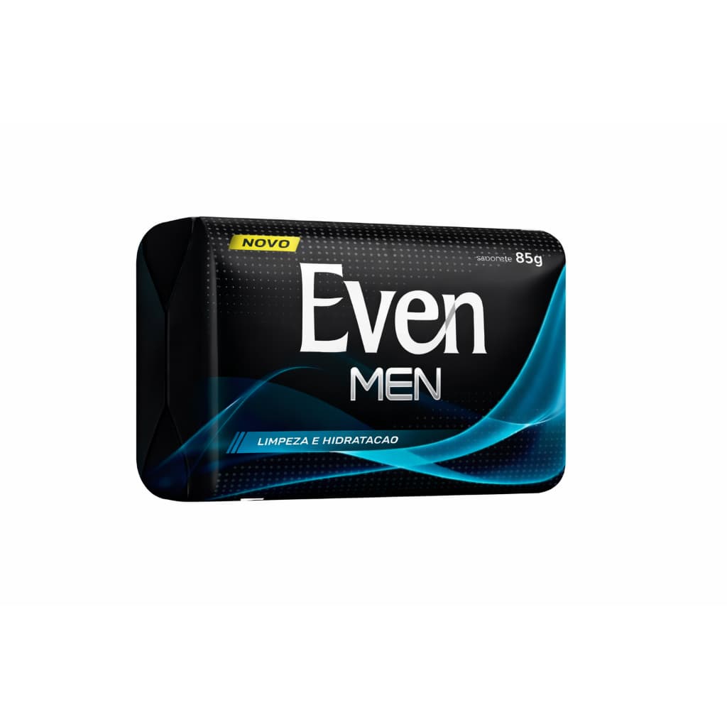 Sabonete Even Men Limpeza e Hidratação 85g – Kit com 12 Unidades