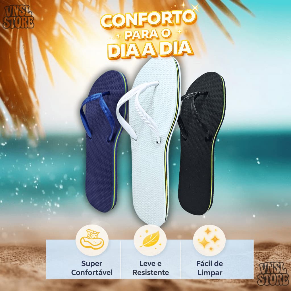 Chinelo Flat Mix Feminino para o Verão