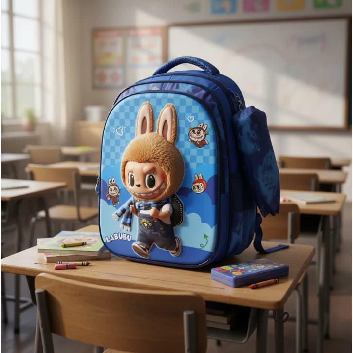 Mochila Escolar Moda Infantil 3D Brilhante Proteção De Grande