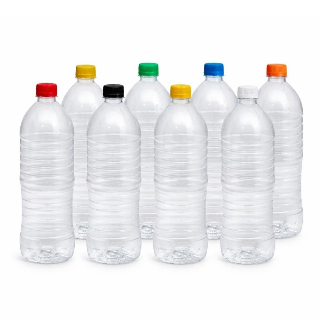 Garrafa PET Cristal 1500ml – Kit c/20 – BPA Free c/ Tampa Lacre Suco, Água, Cachaça, Molhos– Atacado
