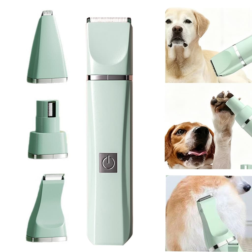 Kit Máquina Para Tosar Pet + Tesoura + Pente + Lixa Máquina Profissional Para Cachorro & Gato