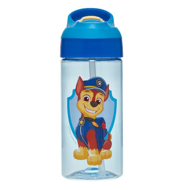 Garrafa Tritan Patrulha Canina Chase 500ml Com Canudo Infantil