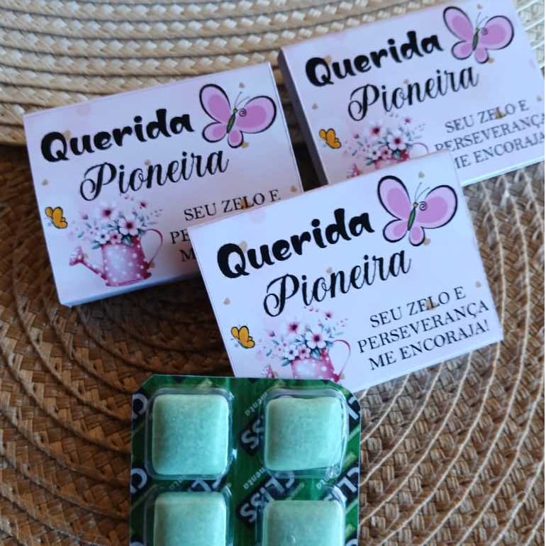 Chiclete Personalizado Querido Pioneiro Zelo Brinde  - KIT 10 a 30 Unidades