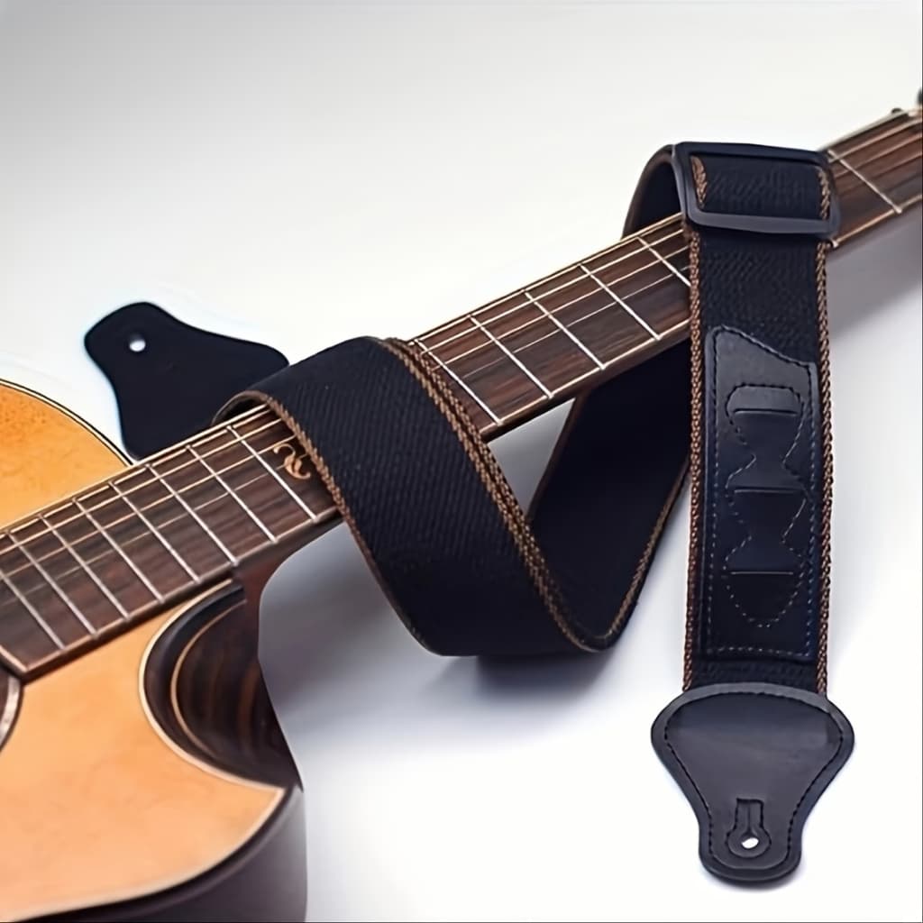 Correia para Violão e Guitarra com Porta Palhetas – Conforto e Praticidade no Palco