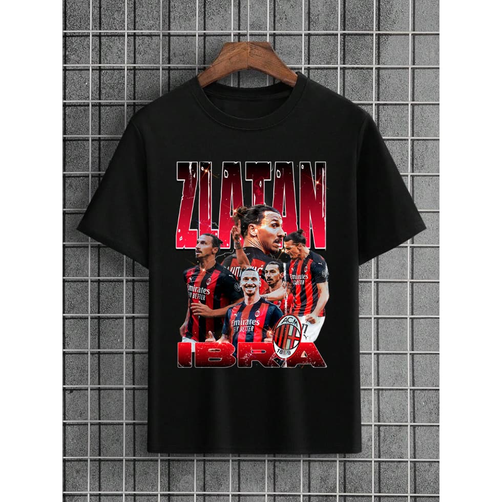 Camiseta Zlatan Ibrahimovic Malha Premium 30.1 100% Algodão Unissex