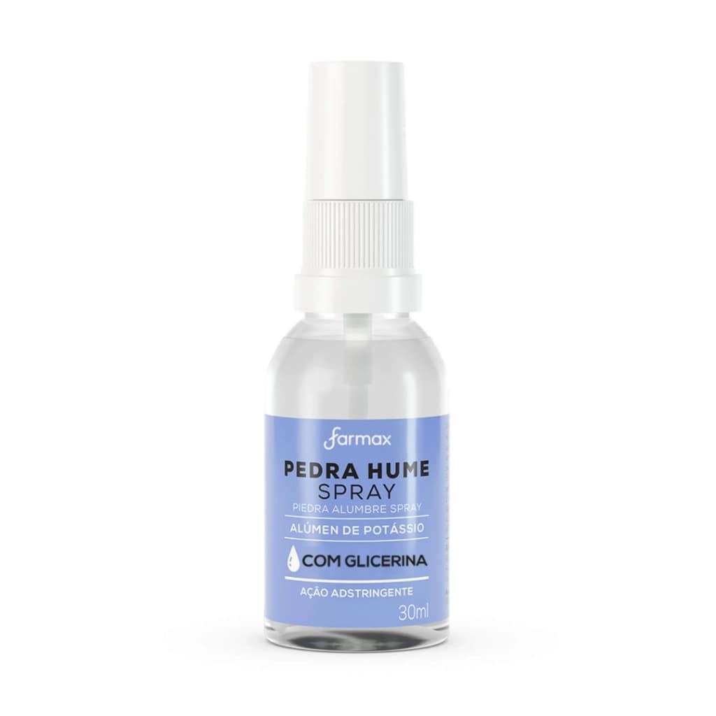 Pedra Hume Spray Farmax Com Glicerina Desodorante Natural 30ml
