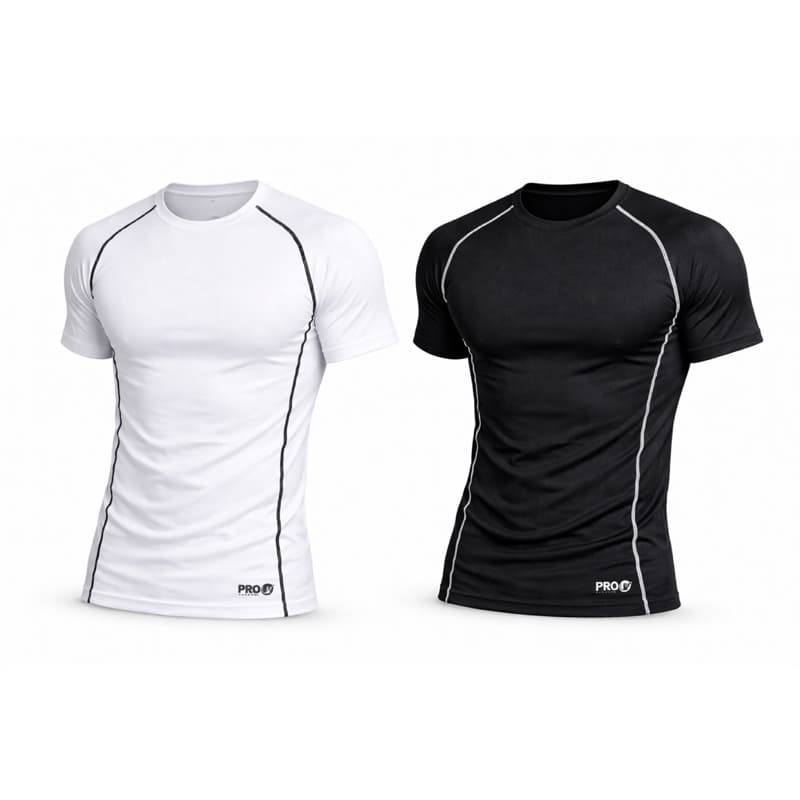 Camiseta Dry Fit Masculina Fitness Compressão Academia Manga Curta Esportiva Modeladora Running