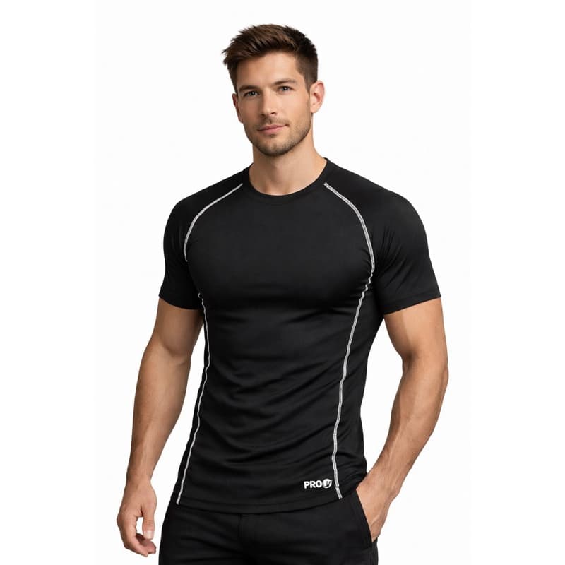 Camiseta de Compressão Masculina Camisa Pro Justa Academia Treino