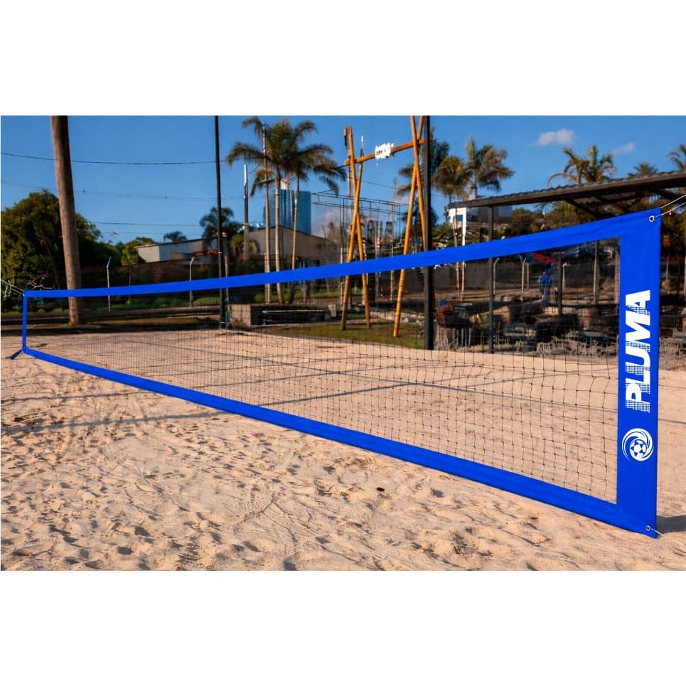 Combo (rede Beach Tênis+ Marcação 8,00 X 16,00 +cabo Aço )