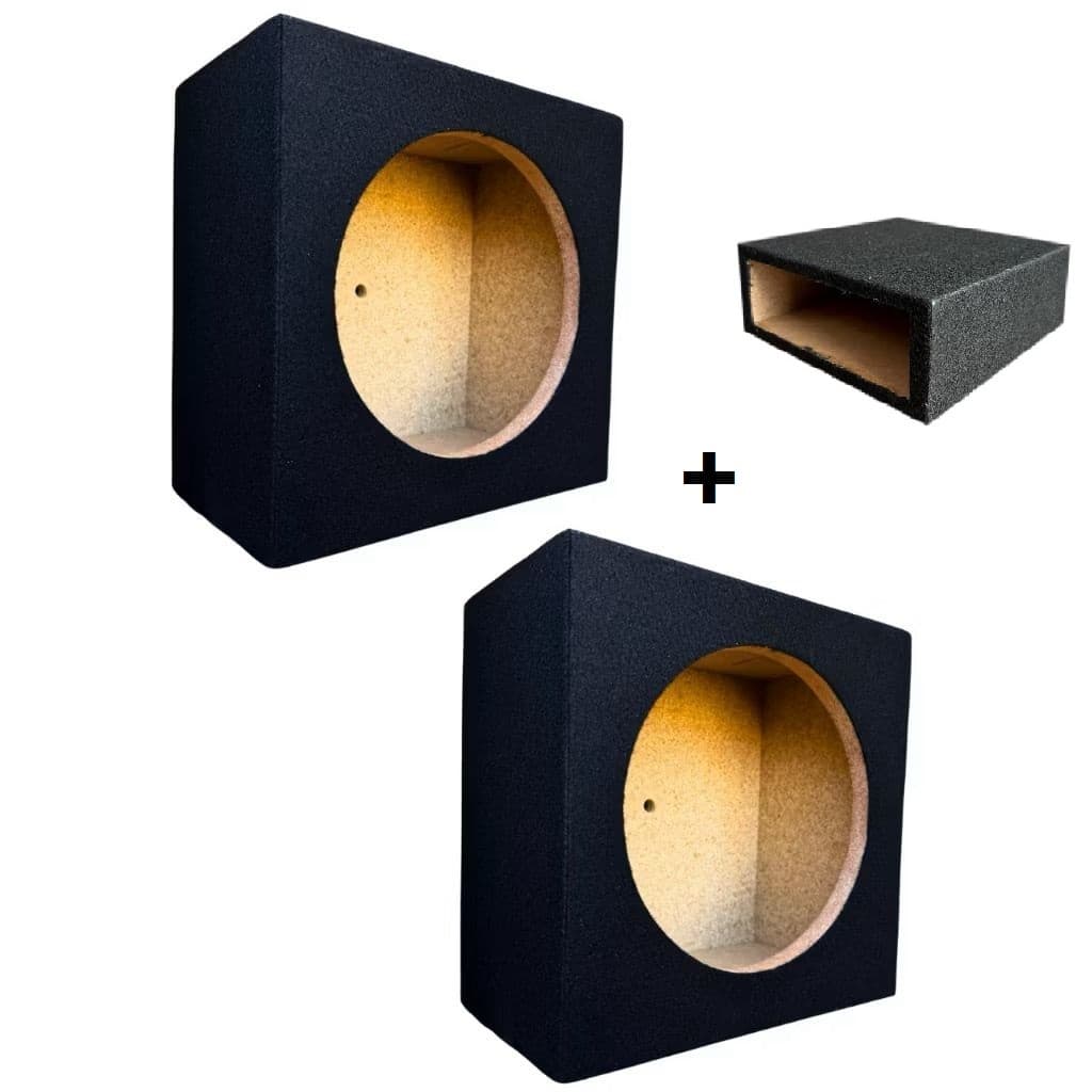 Conjunto Caixas Para Alto Falante Automotivo de 6 polegadas + Gabinete 1 din Para Player Rádio Carro