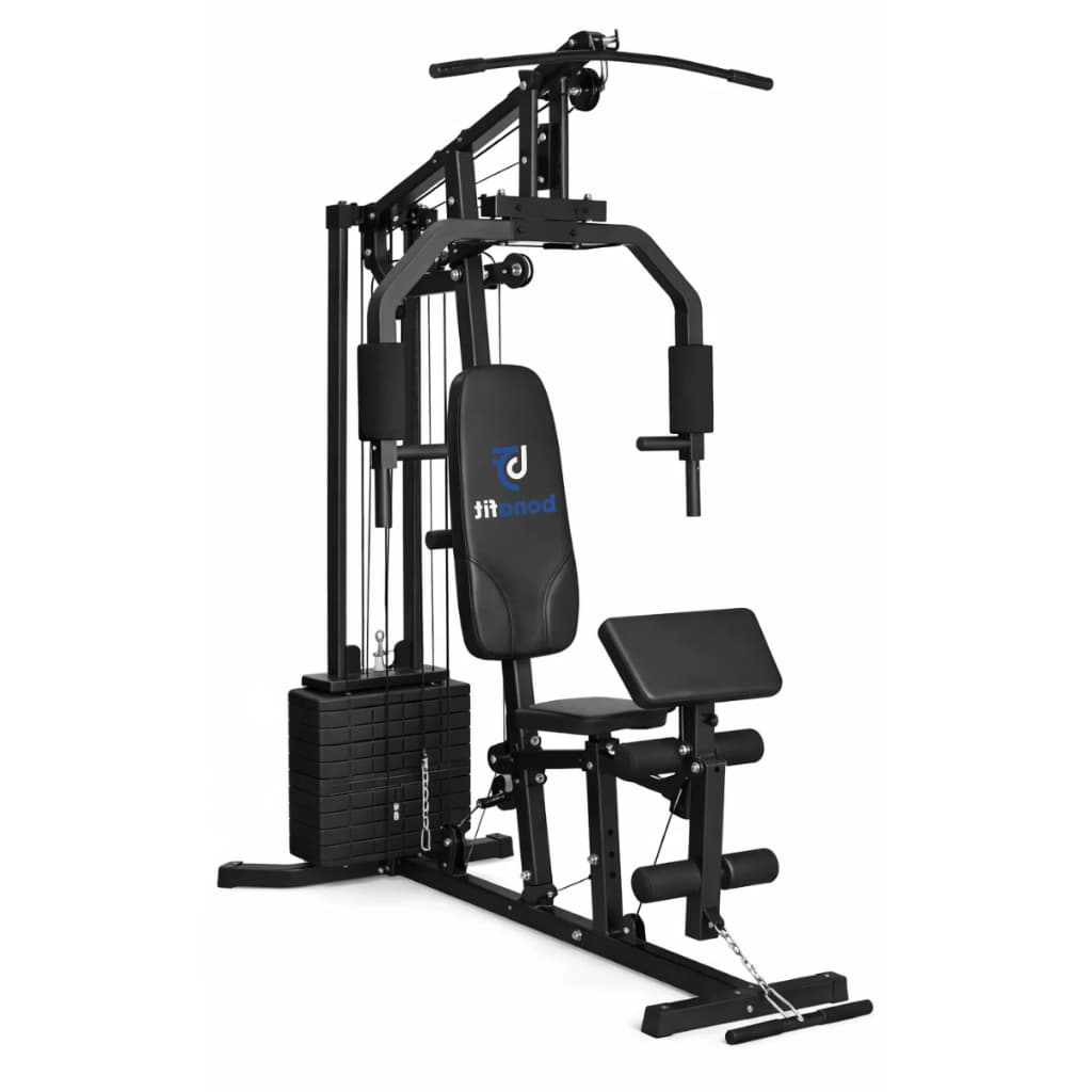 Estação de Musculação 45kg Completa 24 Exercícios com Banco Scott