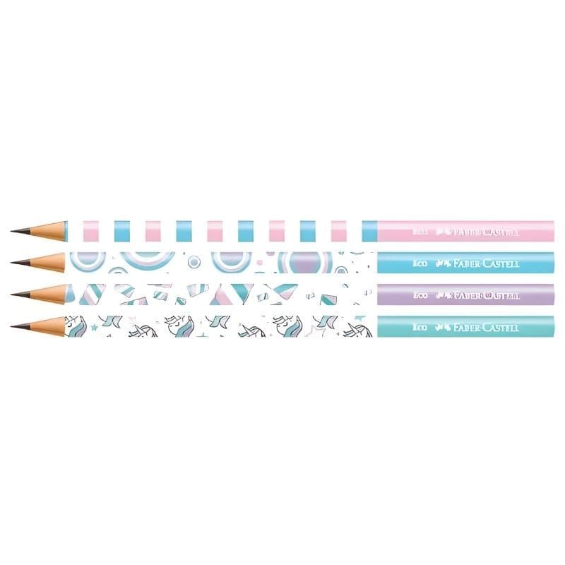Kit Lapis De Escrever Preto Unicornio Faber Castell I Material escolar I Volta às aulas