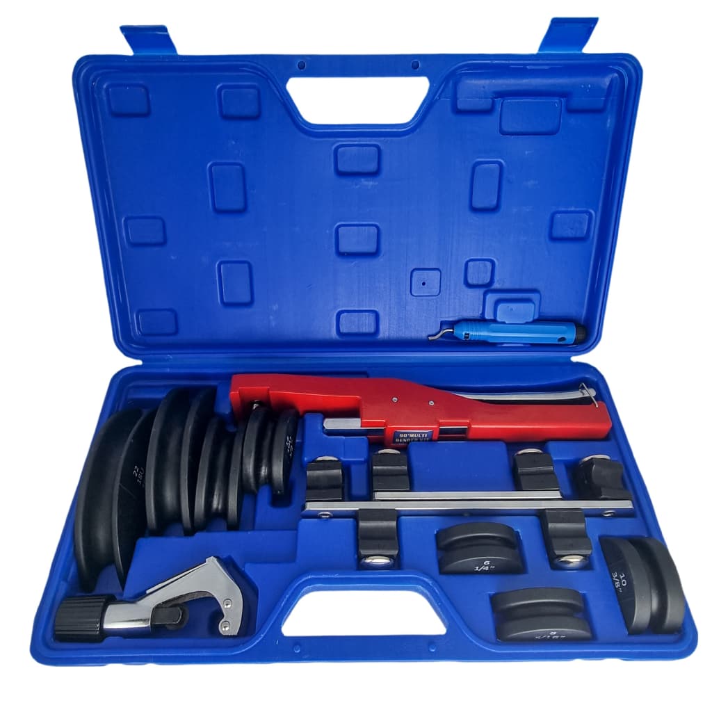 Kit Curvador Tubos De Cobre 90 Graus Com Cortador 1/4" A 7/8"