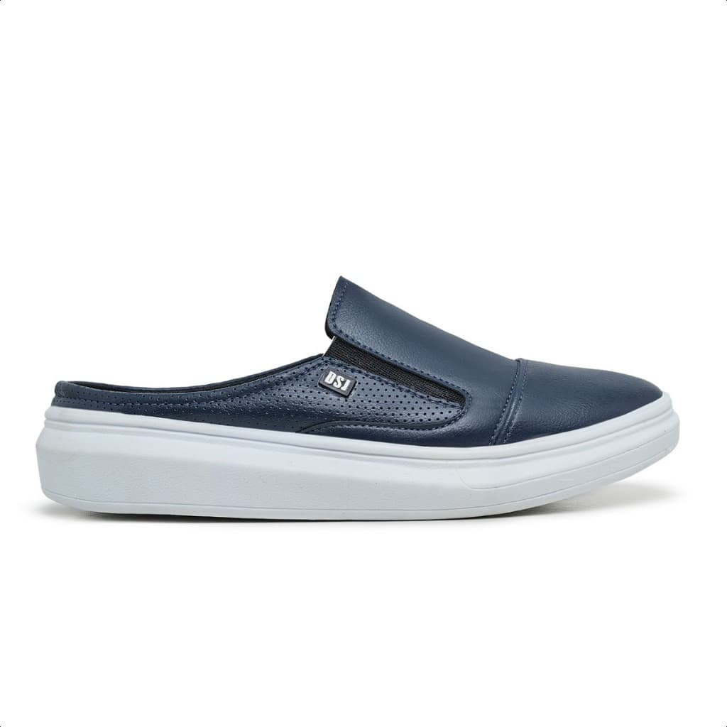 Sapato Mule Masculino Sapatilha Slip On Sola Alta Confortável