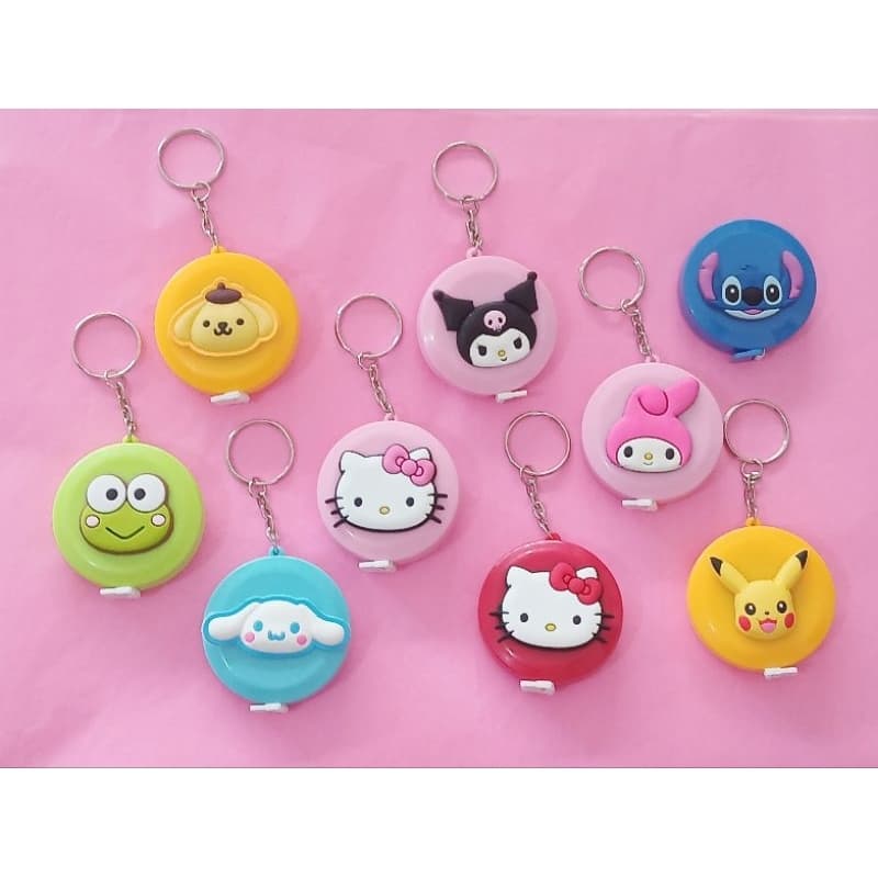 Trena métrica Hello Kitty My Melody Cinnamoroll Kuromi Stitch