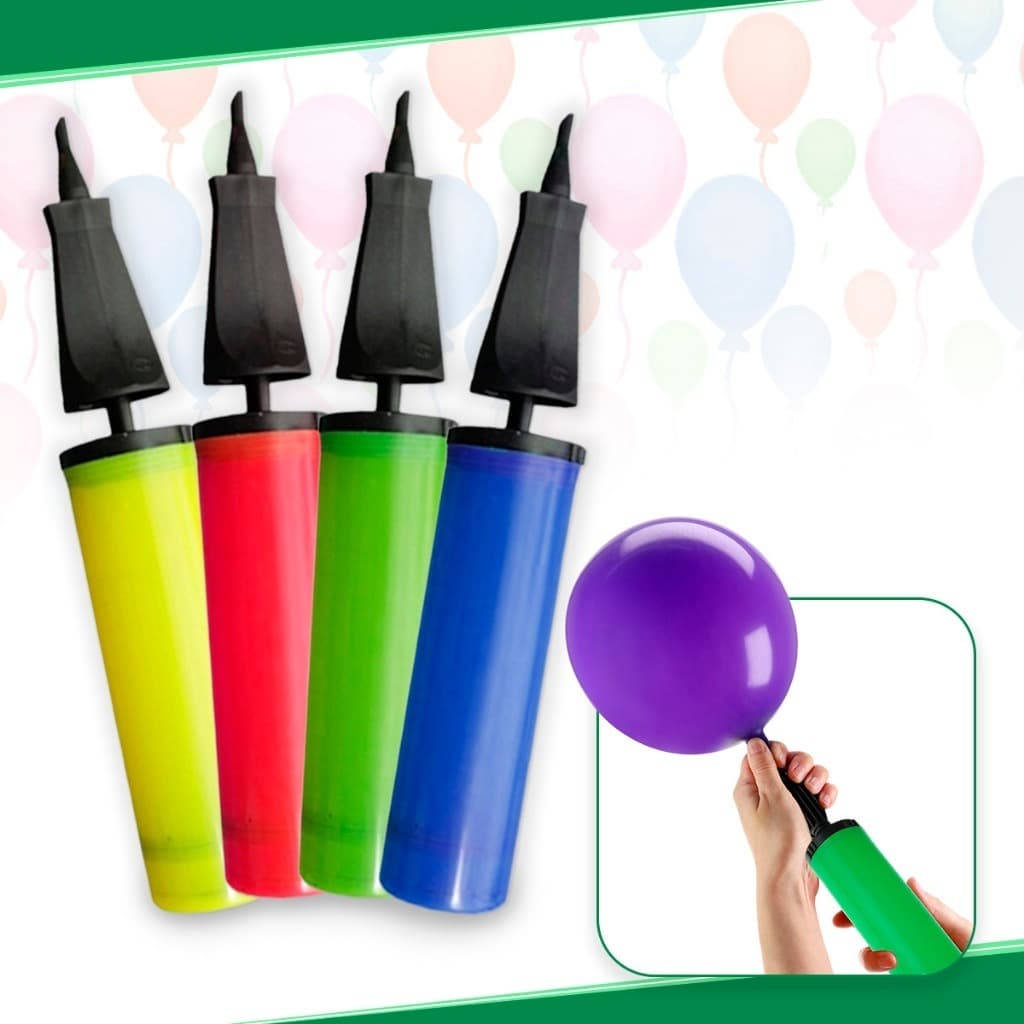 Bomba De Encher Bexiga Balão - Manual - Inflador Bexiga Cor Sortidas