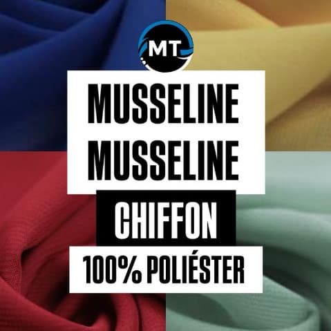 3 Metros Tecido Musseline Lisa CHIFFON ( 1,50 Mts Largura )