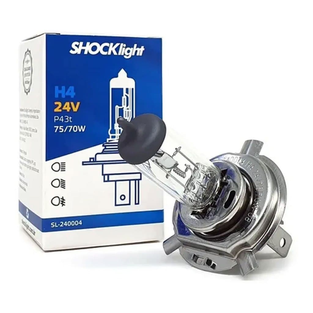 Lâmpada Halógena Standard H4 3200k 70/75w 24v Caminhão