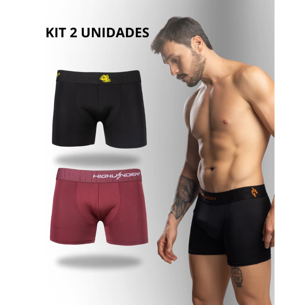 Kit Cueca Boxer Masculina Lisa 2/4/7 Unidades | Máximo Conforto no Dia a Dia