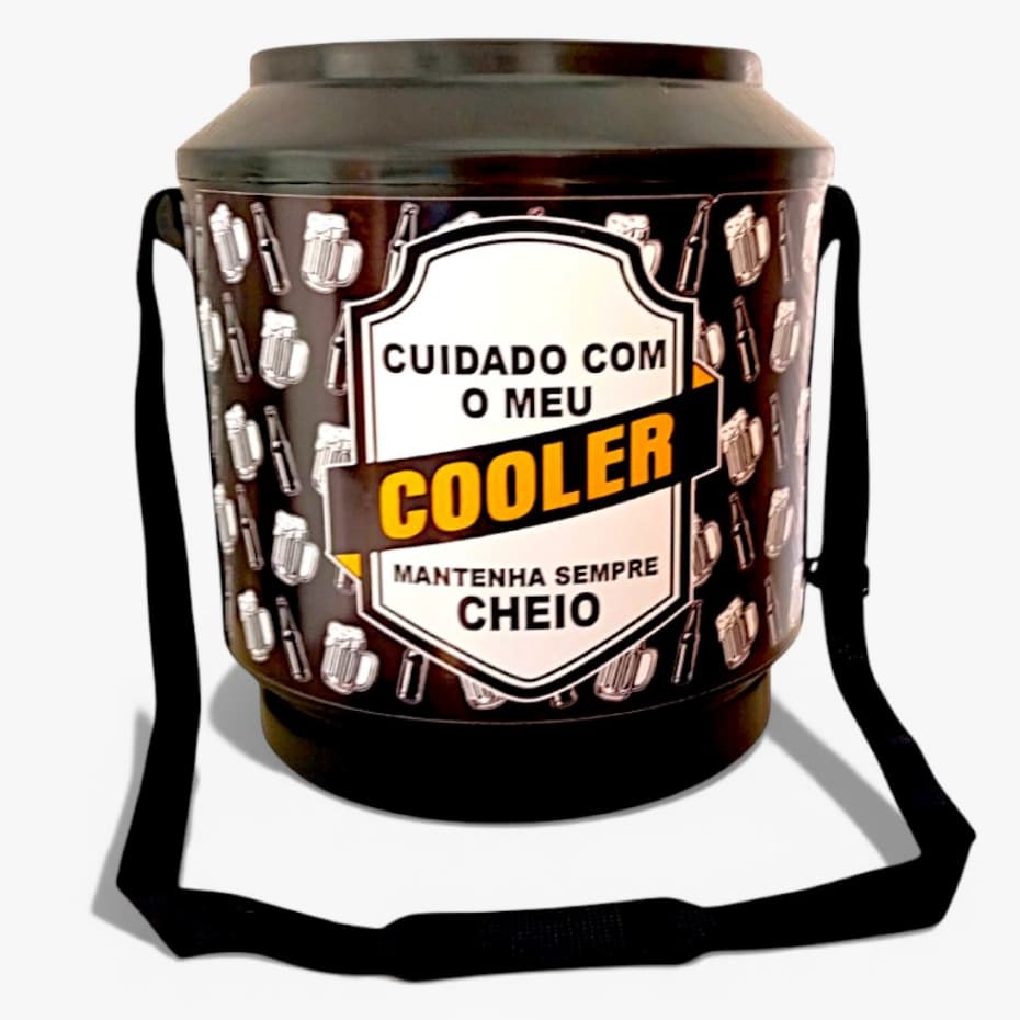 Cooler Térmico Caixa Térmica Redondo Para 30 Latas 21 Litros Armazenamento de Bebidas e Gelo