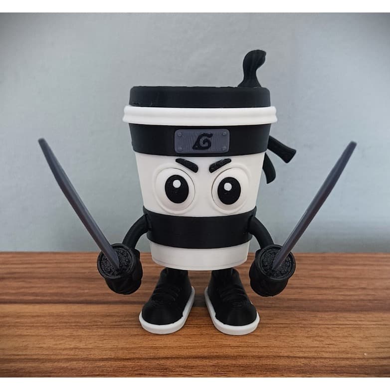 Brinquedo 3D articulado Cappuccino Assassino Colecionável memes. Presente criativo Brainrot
