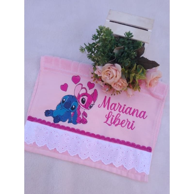 toalha do stitch,Stitch,toalha personalizada,toalha bordada com o nome,toalha de personagem,toalha do stitch