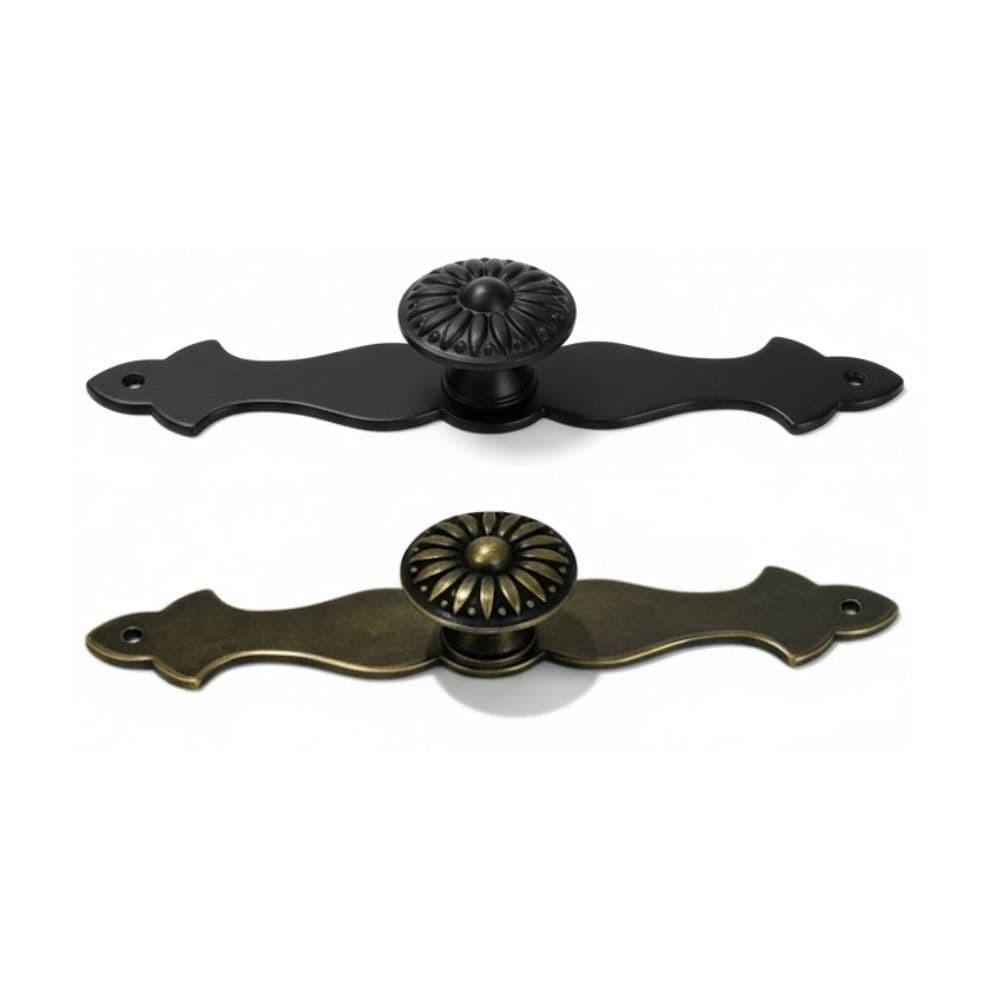 Kit 4 Puxadores Para Móveis Gavetas Cristaleiras Colonial Vintage