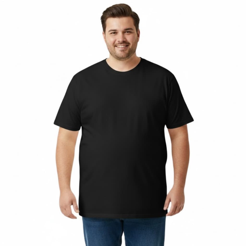 Camiseta Básica Plus Size Masculina Malwee Original Algodão Confortável Manga Curta