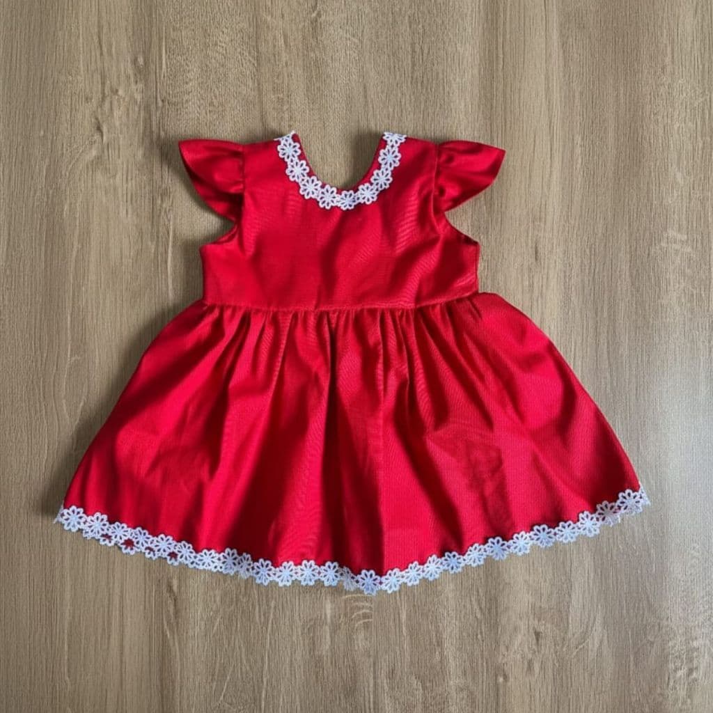 Vestido bebê 0 a 12 meses festa renda laço princesa elegante 100% algodão