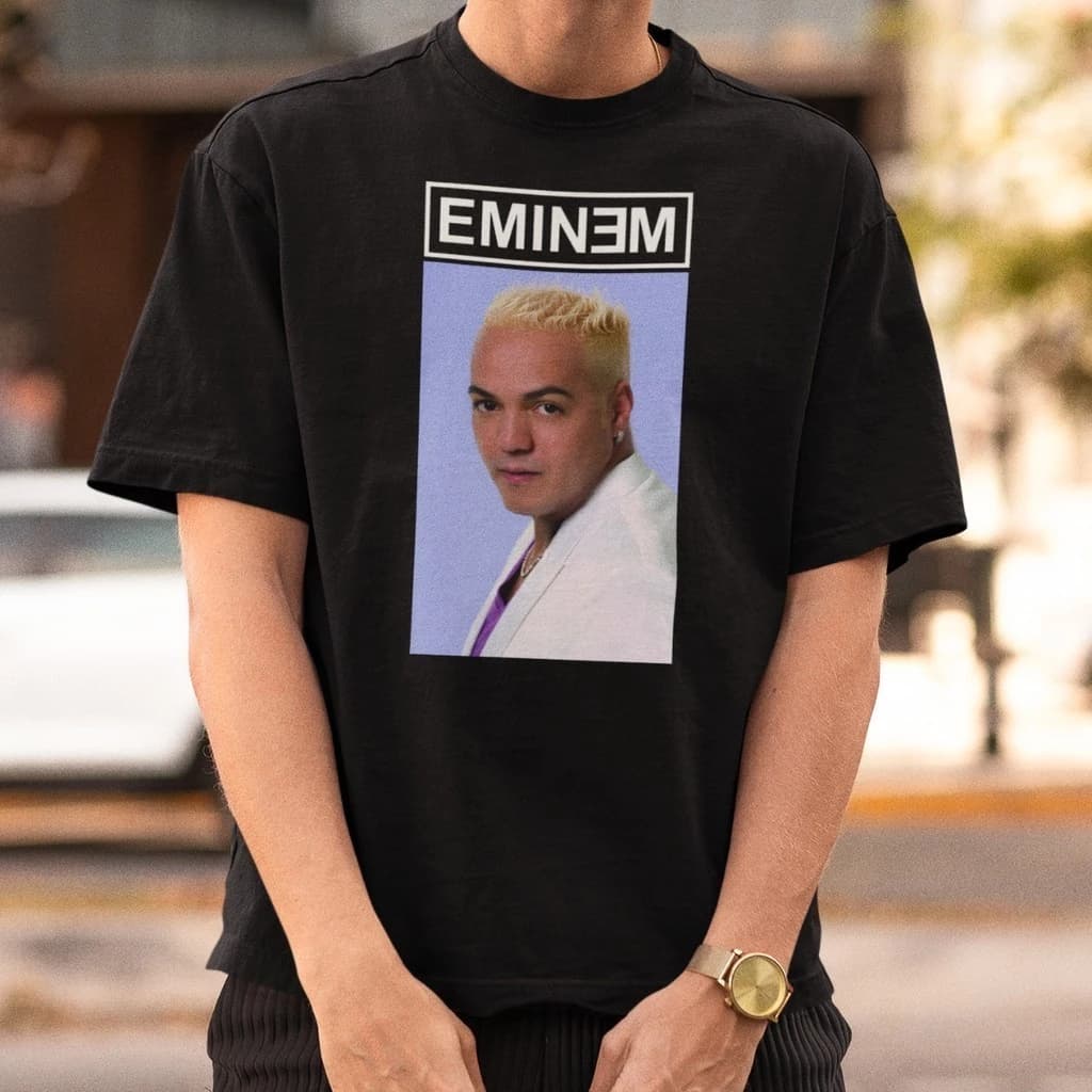 Camiseta Unissex com Estampa Meme Eminem Belo em Algodão 100%