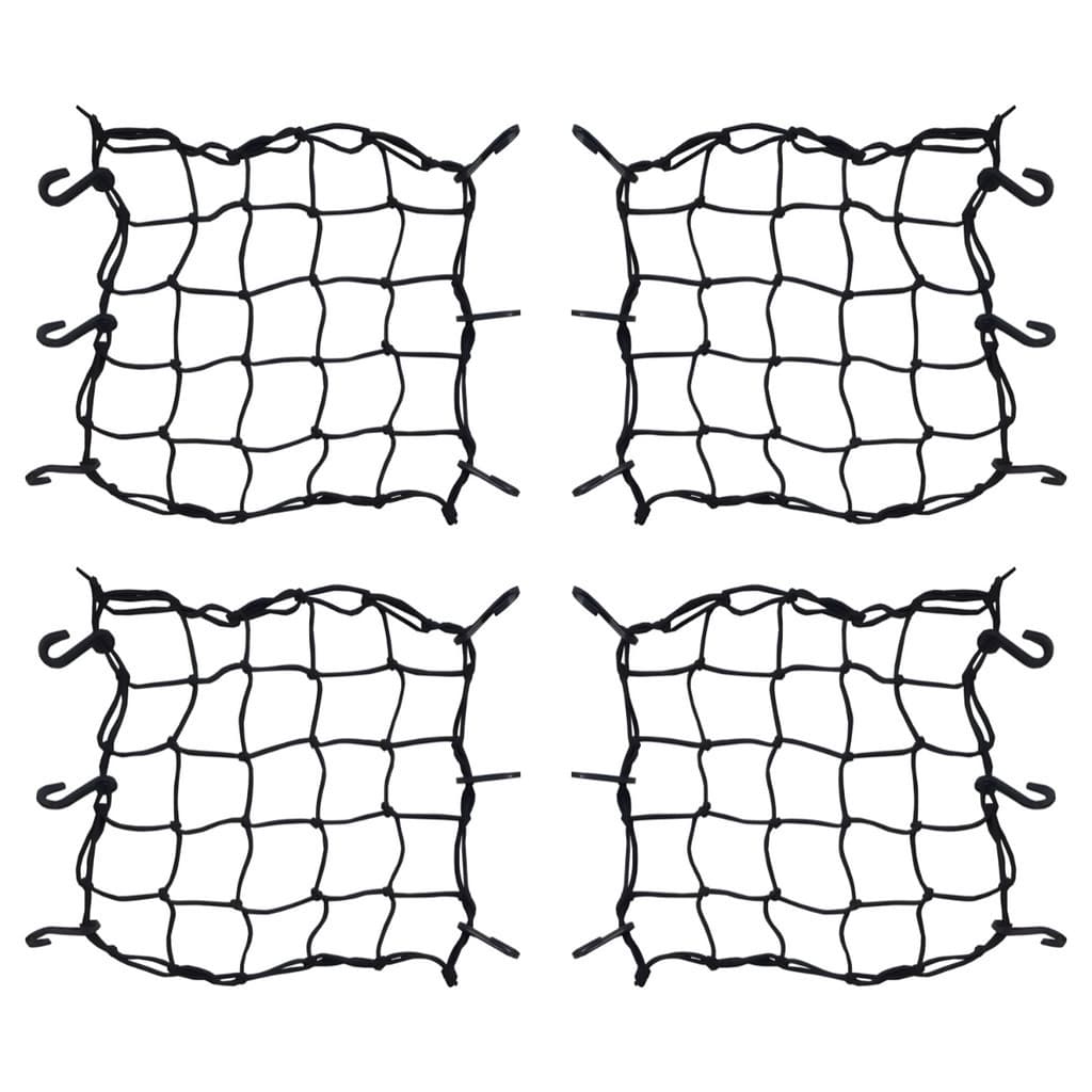 kit 4 Aranha Rede redinha Elástica Para Capacete Ou Carga 35 X 35