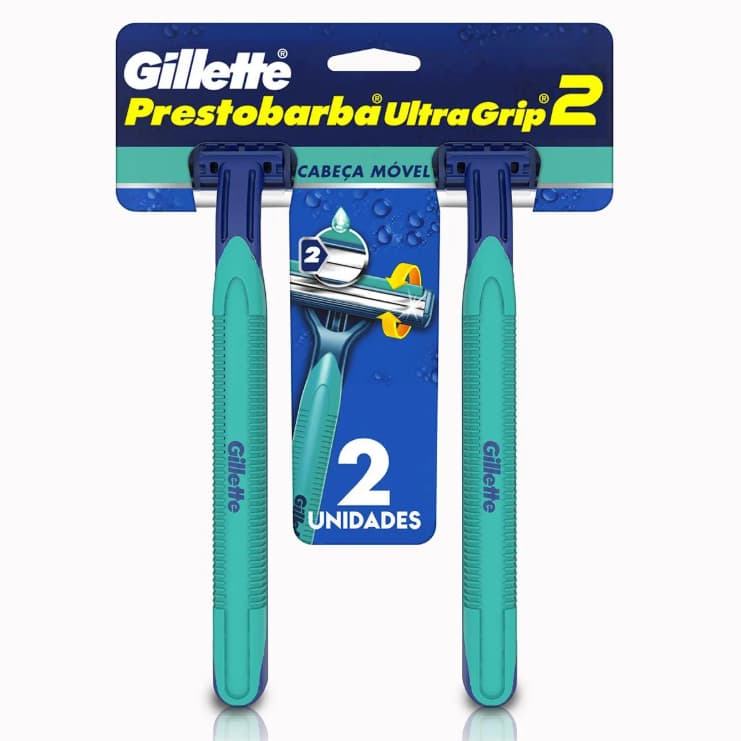 Barbeador Gillette Prestobarba Ultragrip 2 - 2 unidades