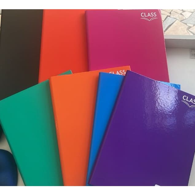 CADERNO 96 FOLHAS CAPA DURA CORES AZUL ROSA VERMELHO AMARELO CADERNO BARATO