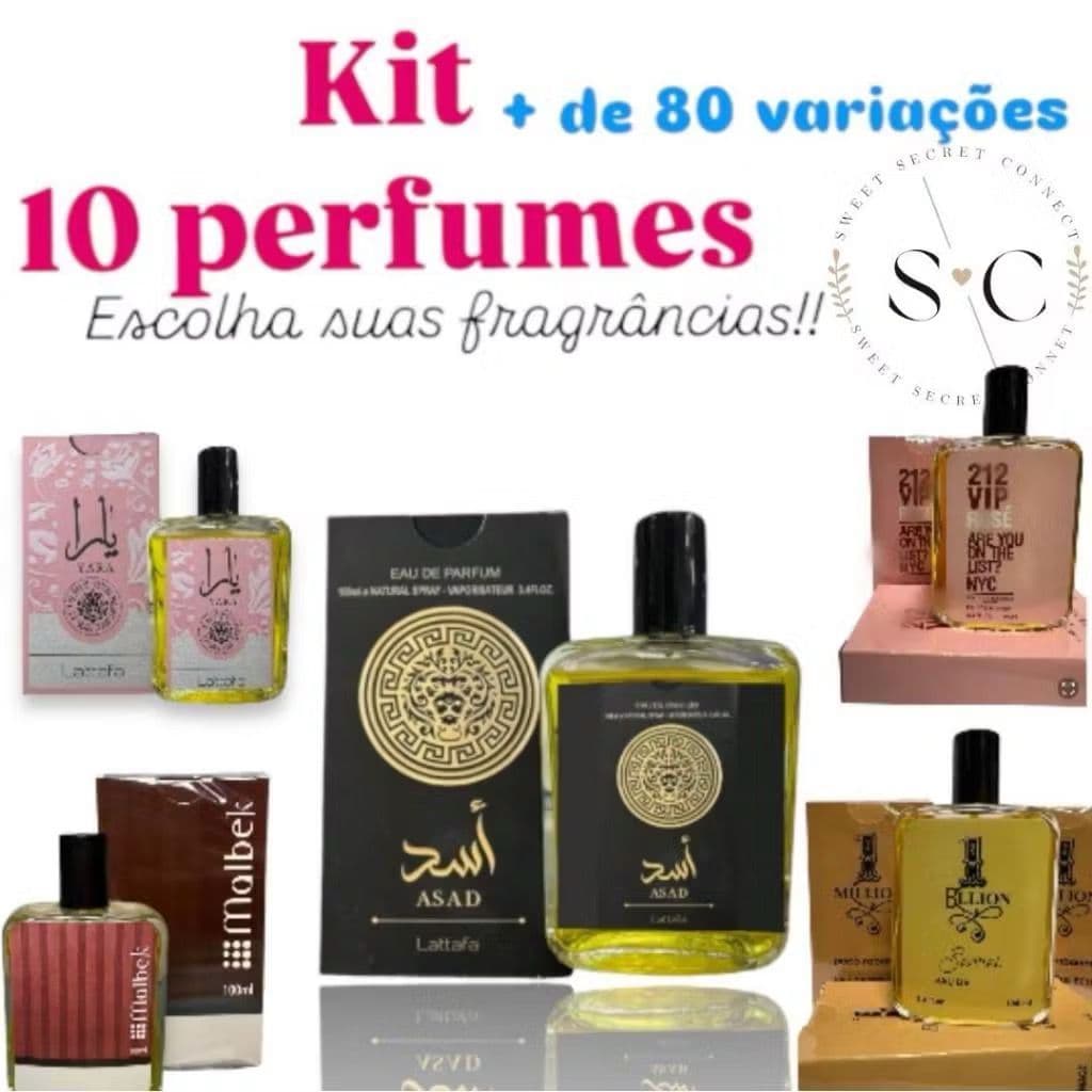 Kit ATACADO 100ML Perfume a base de óleo Alta fixação Perfume Árabe Perfume Importado