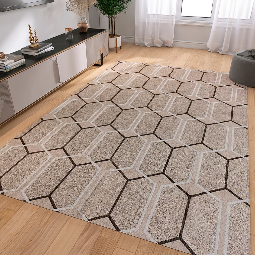 Tapete Para Sala 1,50 x 1,34 Antiderrapante Moderno Promoção