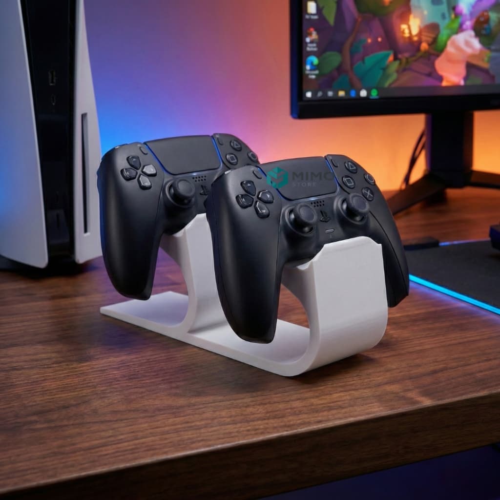 Suporte 2 Controles PS5 – Stand, Base Estável, Organizador Gamer Premium
