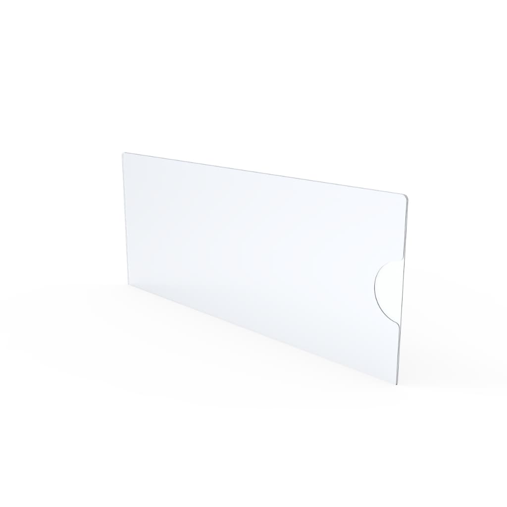 Porta Etiqueta 10x5cm Parede Horizontal - Envio Rápido Cristal (ACOMPANHA DUPLAFACE)