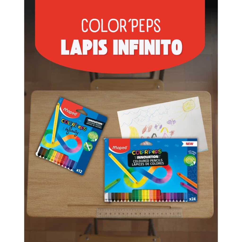 Lapis de Cor Maped Infinity- 12 e 24 cores