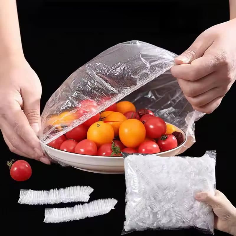 Kit 100/200 Protetor Saco Plástico Multiuso Para Alimentos e Objetos Pacote Descartável