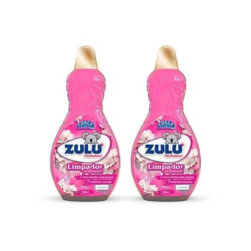 Kit 2 Multiuso Limpador Perfumado Ambiente Zulu Coala - Talco 500ml