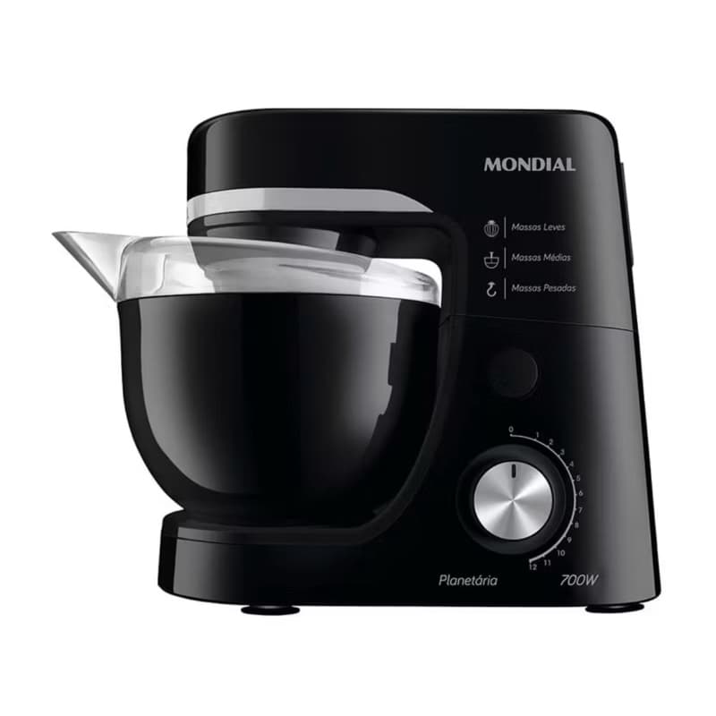 Batedeira Planetária Mondial Preta BP-03-B - 700W 220V