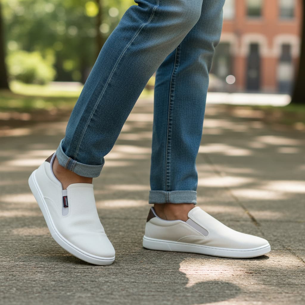Sapatênis Masculino Slip on Calce Fácil C/ Elástico Lateral - Conforto e Elegância