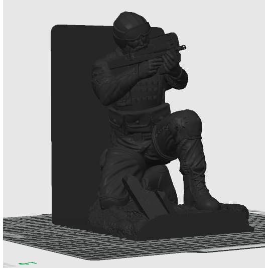 Suporte de Livros Soldado Barricada