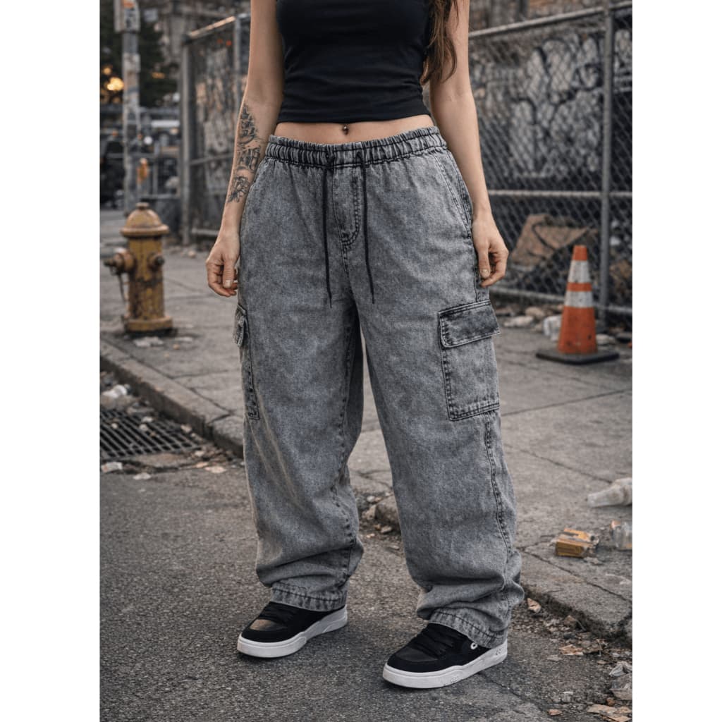 Calça Feminina Jeans Streetwear