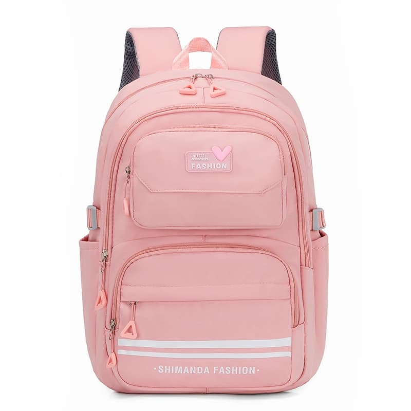 Mochila  Reforçada Notebook Bolsa Escolar Universitária Divisórias  Alça Acolchoada Coração