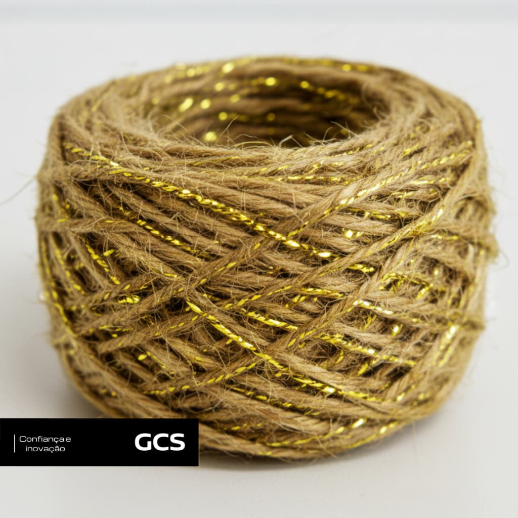 Fio de Juta Lurex Dourado 100 Metros - A MELHOR QUALIDADE DO MERCADO