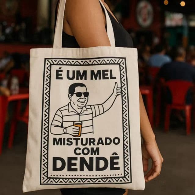 Ecobag Bolsa Sacola Praia Zeca  Mel Dendê