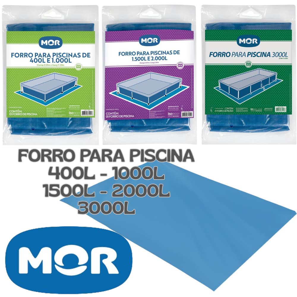 Forro para Piscina MOR Material Ráfia 400 - 1000 - 1500 - 2000 - 3000 Litros Verão Férias