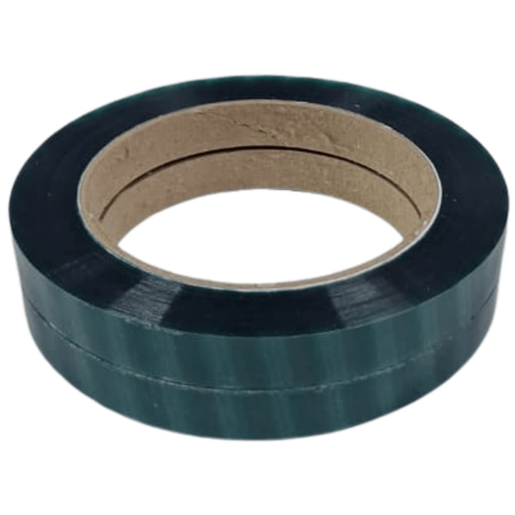 2 Fita Zebrada Verde P/lacradora Sacolas Lacra Saco 12mm X 100m